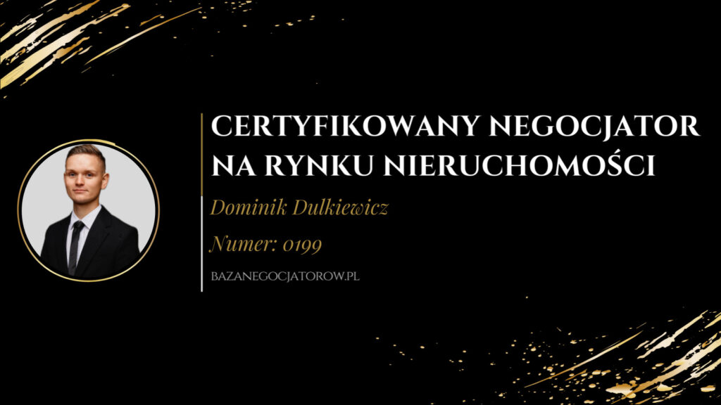 Certyfikat Dominik Dulkiewicz