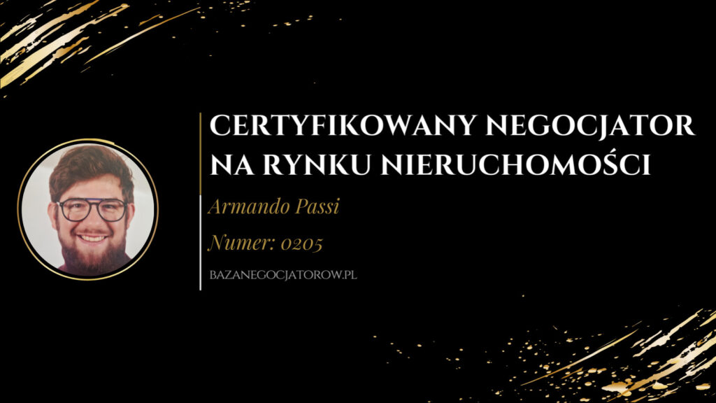 Certyfikat Armando Passi