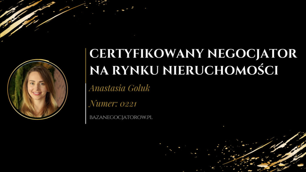 Certyfikat Anastasia Goluk
