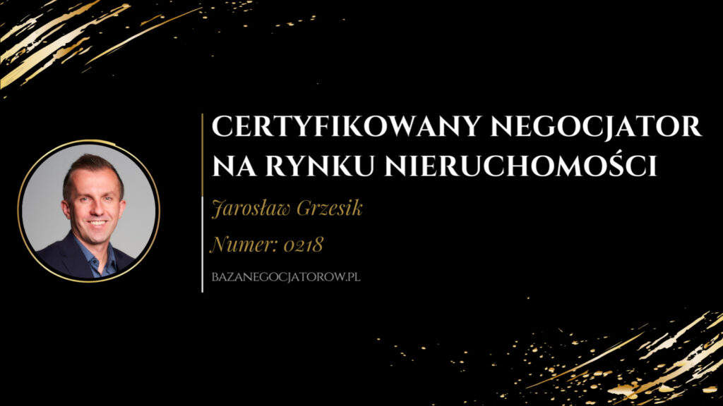 Certyfikat Jarosław Grzesik