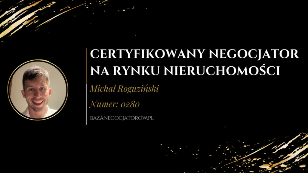Certyfikat Michał Roguziński