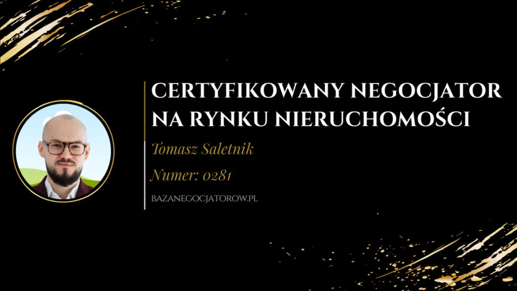 Certyfikat Tomasz Saletnik