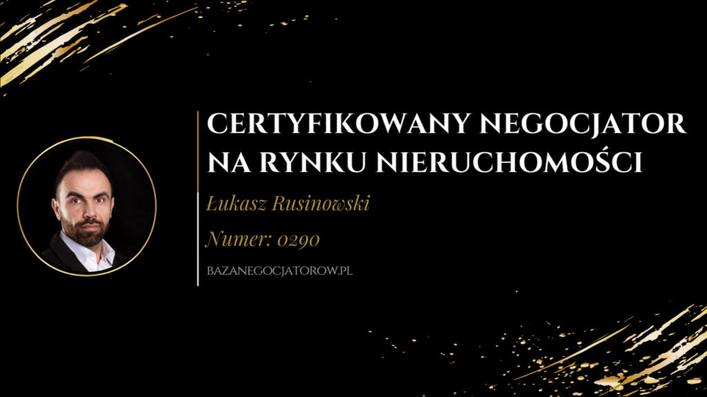 Certyfikat Łukasz Rusinowski